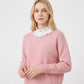 Ruffle Detachable Collar and Cuffs Set Faux Layering Accessory Button Closure Lightweight