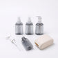 Travel Bottle 4-Pc Set Refillable Toiletry Containers with Pump Spray Bottles Compact Leak Resistant