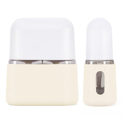 Travel Bottle 4-Pc Set Refillable Toiletry Containers with Pump Spray Bottles Compact Leak Resistant
