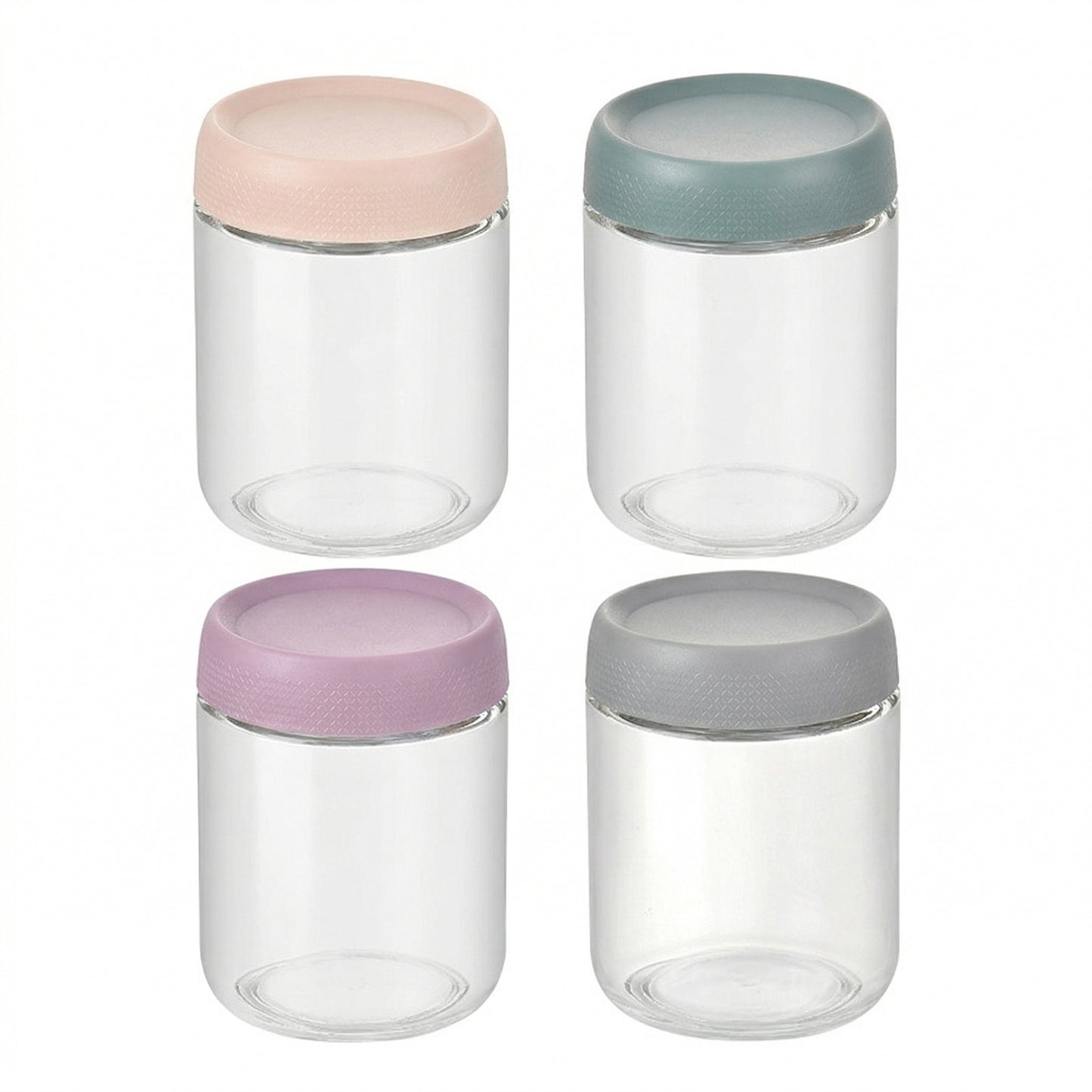 Glass Storage Jars with Airtight Lids Food Storage Containers Kitchen Canisters Set