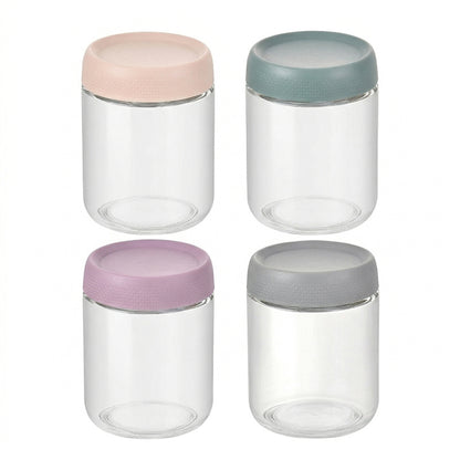Glass Storage Jars with Airtight Lids Food Storage Containers Kitchen Canisters Set