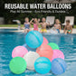 Reusable Water Balloon Balls Soft Silicone Splash Toys Easy Fill Self Sealing Design