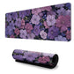 Gaming Mouse Pad Desk Mat with Floral Print Stitched Edges for Keyboard and Laptop