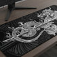 Extended Gaming Mouse Pad Large Desk Mat with Ink Art Print for Keyboard and Laptop