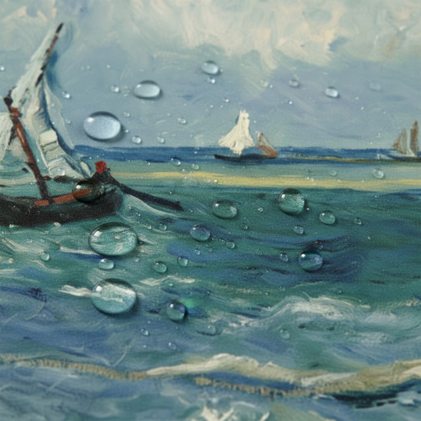 Gaming Mouse Pad Large Desk Mat with Impressionist Art Print for Keyboard Laptop and Office