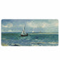 Gaming Mouse Pad Large Desk Mat with Impressionist Art Print for Keyboard Laptop and Office