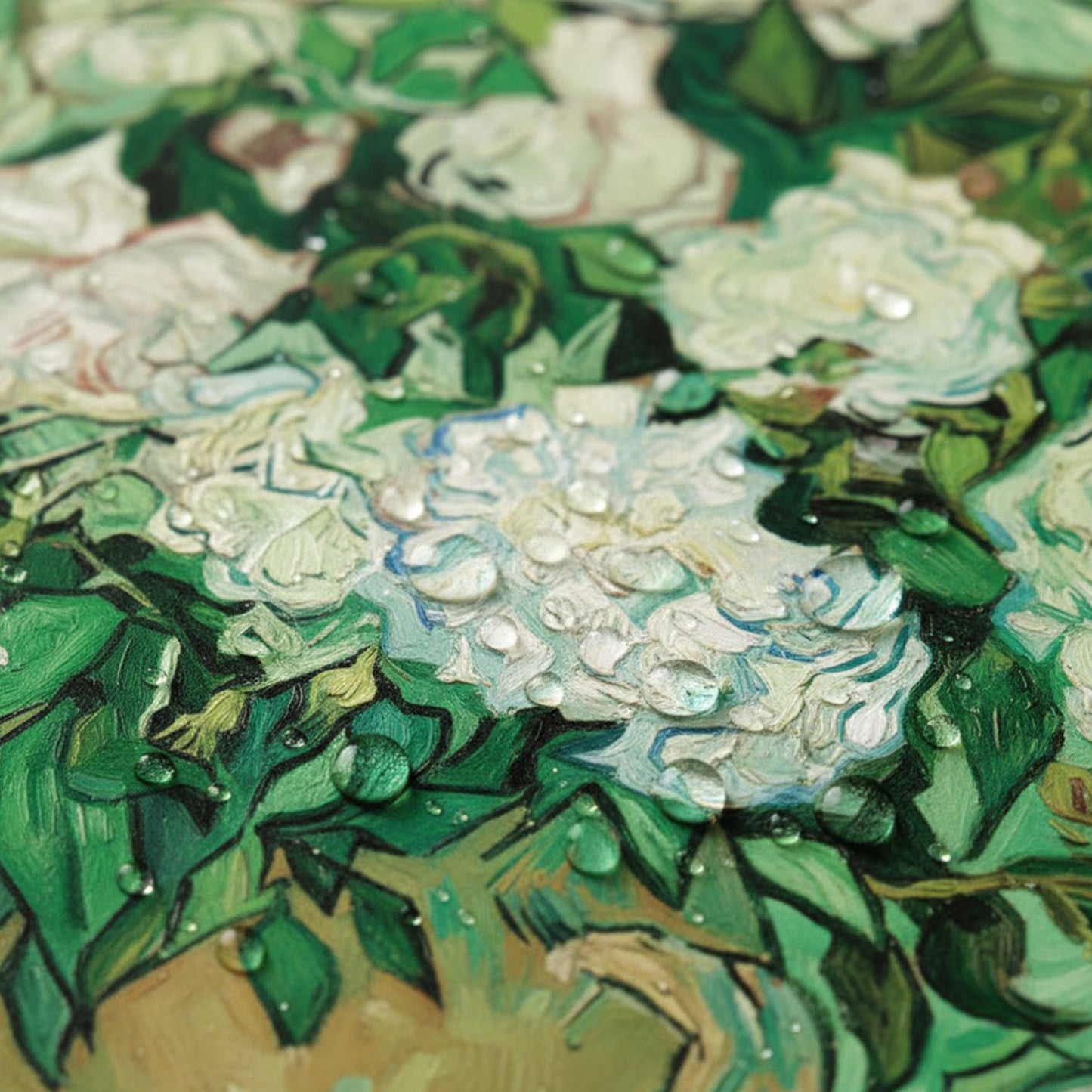 Gaming Mouse Pad Large Desk Mat with Impressionist Art Print for Keyboard Laptop and Office