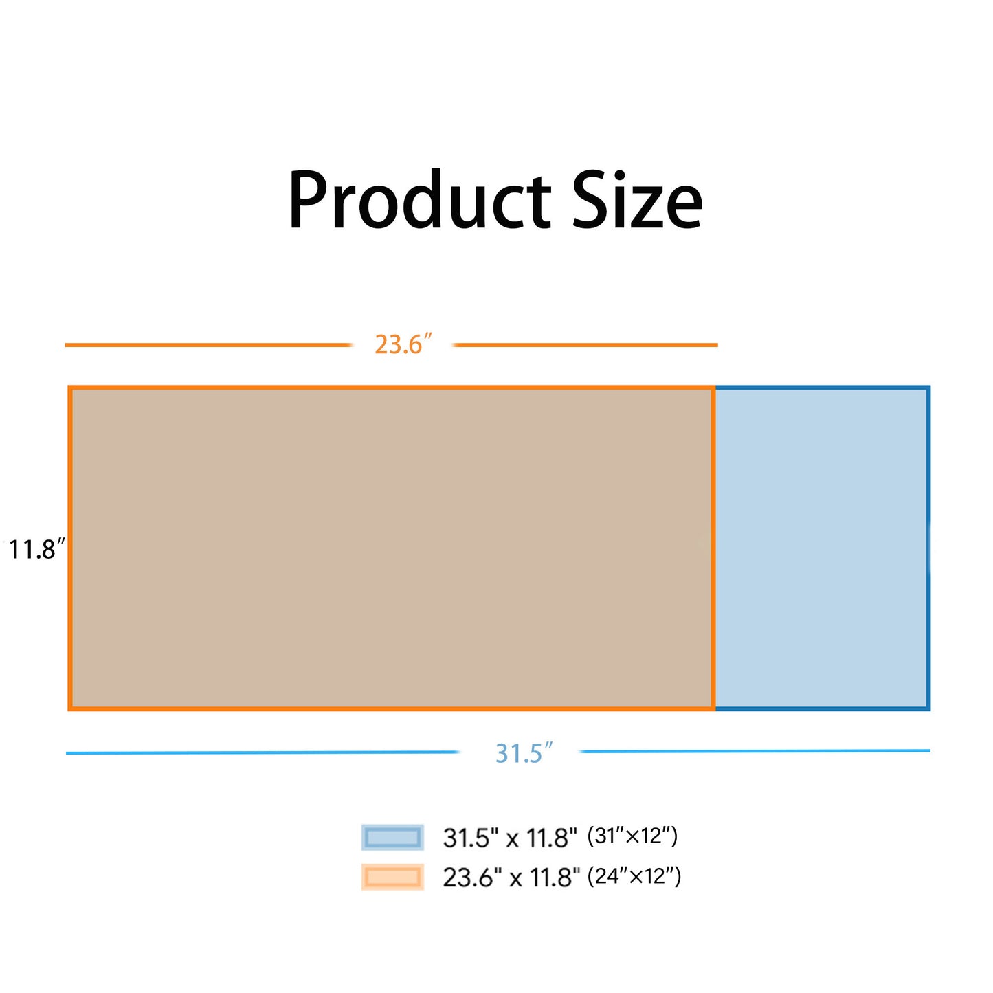 Large Felt Desk Mat Extended Mouse Pad with Dotted Backing Protective Surface