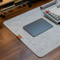 Large Felt Desk Mat Extended Mouse Pad with Dotted Backing Protective Surface