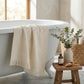 Textured Fringe Hand Towel 13x29 Inch Decorative Guest Towel Gift Ready