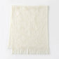 Soft Cotton Decorative Hand Towel with Fringe Edges Textured Pattern Bathroom Guest Towel