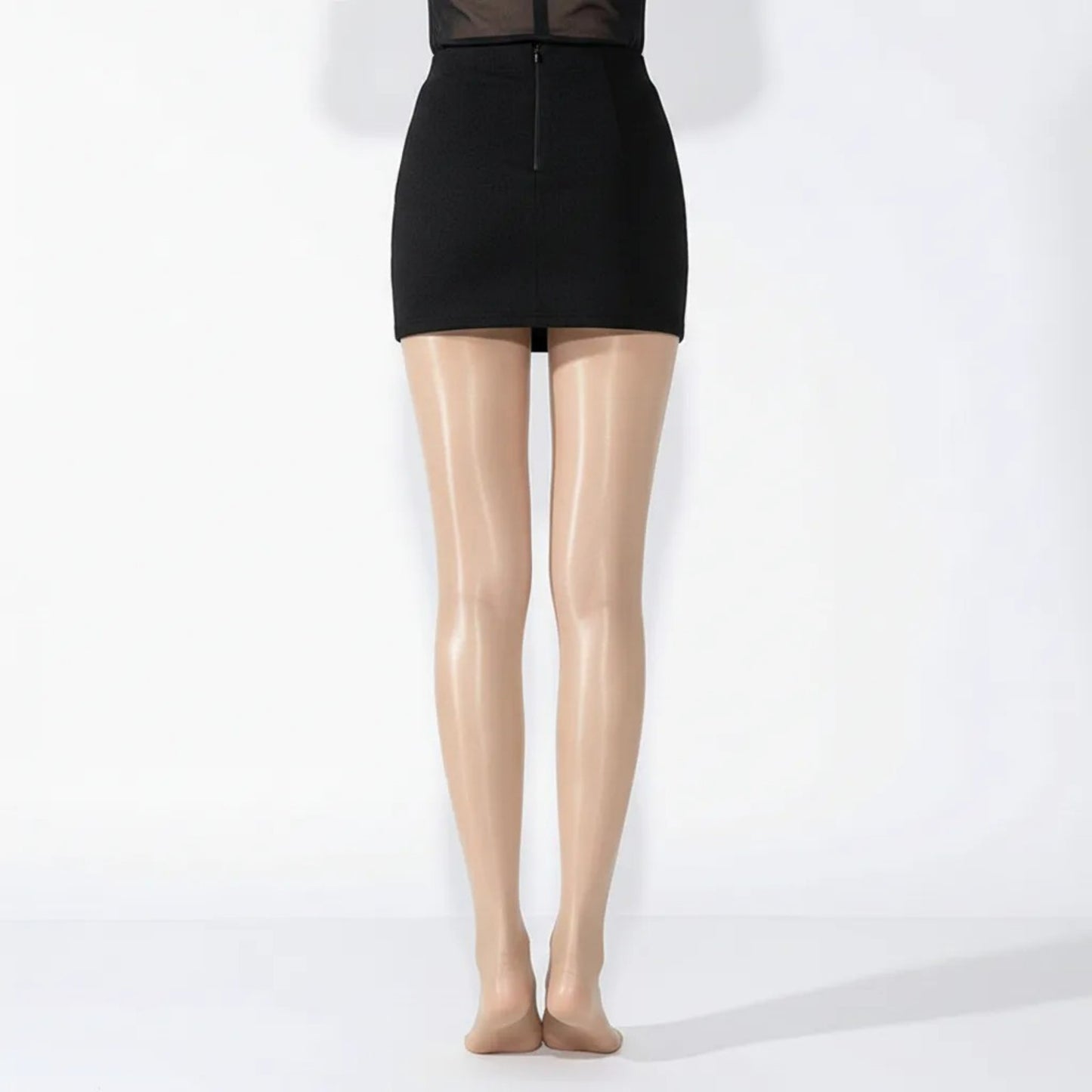 3-Pack Sheer Glossy Shine Tights with Ultra Smooth Stretch Knit Hosiery Pantyhose