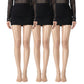 3-Pack Sheer Glossy Shine Tights with Ultra Smooth Stretch Knit Hosiery Pantyhose