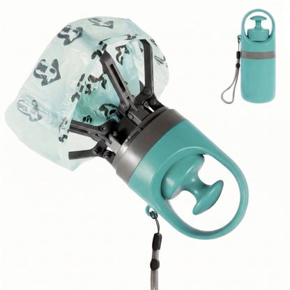 Dog Pooper Scooper with Built In Bag Dispenser Portable Pet Waste Picker for Outdoor Walks