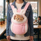 Cat Carrier Bag Soft Plush Rabbit Ear Pet Backpack Travel Carrier for Small Cats and Kittens