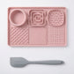 6 in 1 Dog Lick Mat Slow Feeder with Bowl Multifunction Pet Feeding Mat Non Slip Silicone