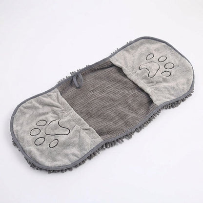 Microfiber Dog Drying Towel Mitt Super Absorbent Pet Bath Towel Fast Dry Dog Grooming Towel