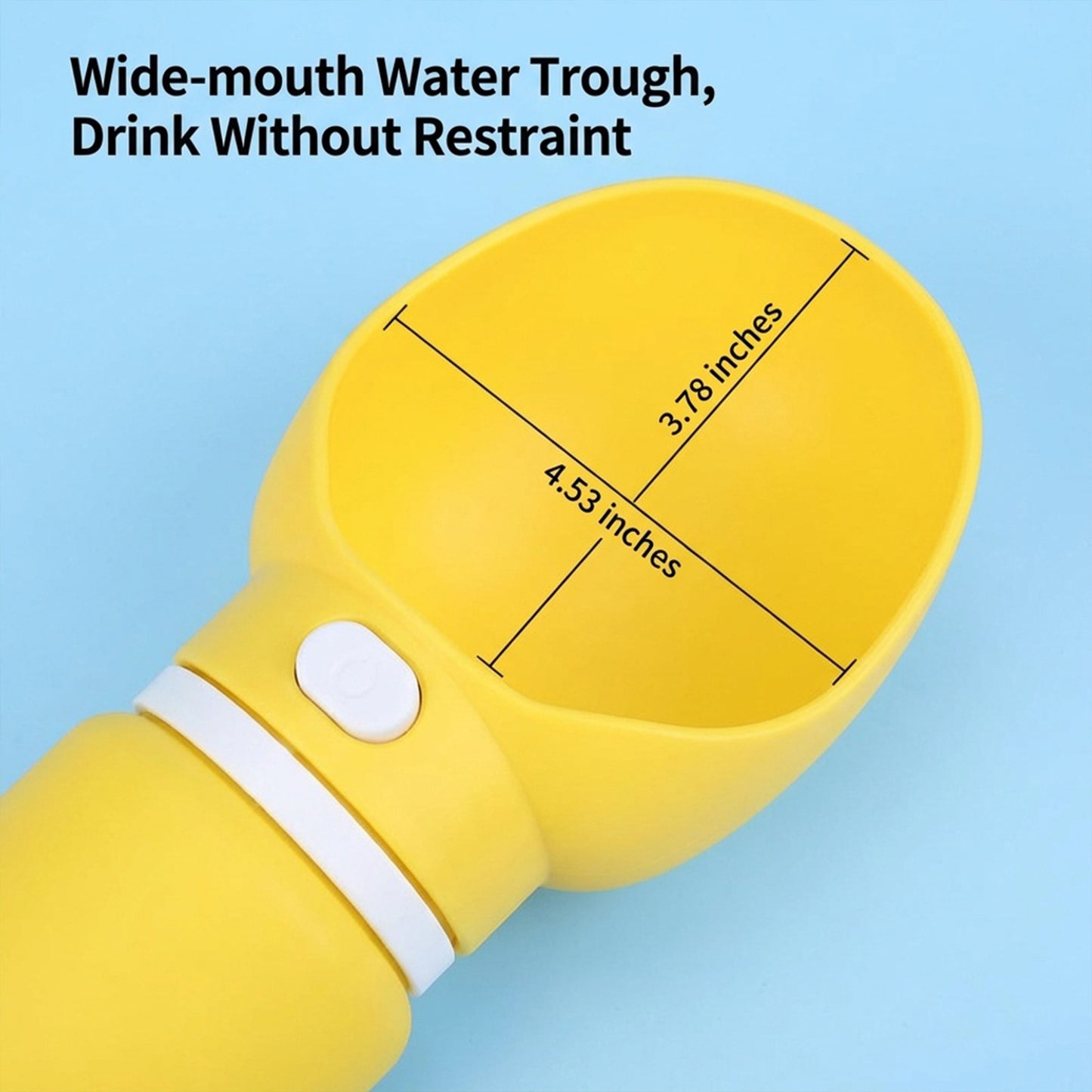 Portable Dog Water Bottle with Built-in Bowl Leakproof Travel Pet Water Dispenser for Dogs