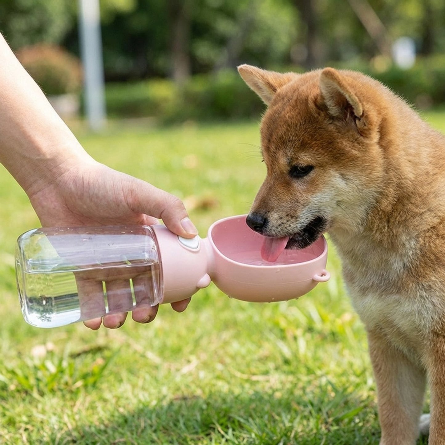 Portable Dog Water Bottle with Food Container Travel Pet Water Dispenser Bowl for Dogs