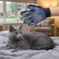 Dual Sided Pet Grooming Glove Cat Dog Deshedding Brush Bath Glove Hair Remover