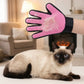 Dual Sided Pet Grooming Glove Cat Dog Deshedding Brush Bath Glove Hair Remover
