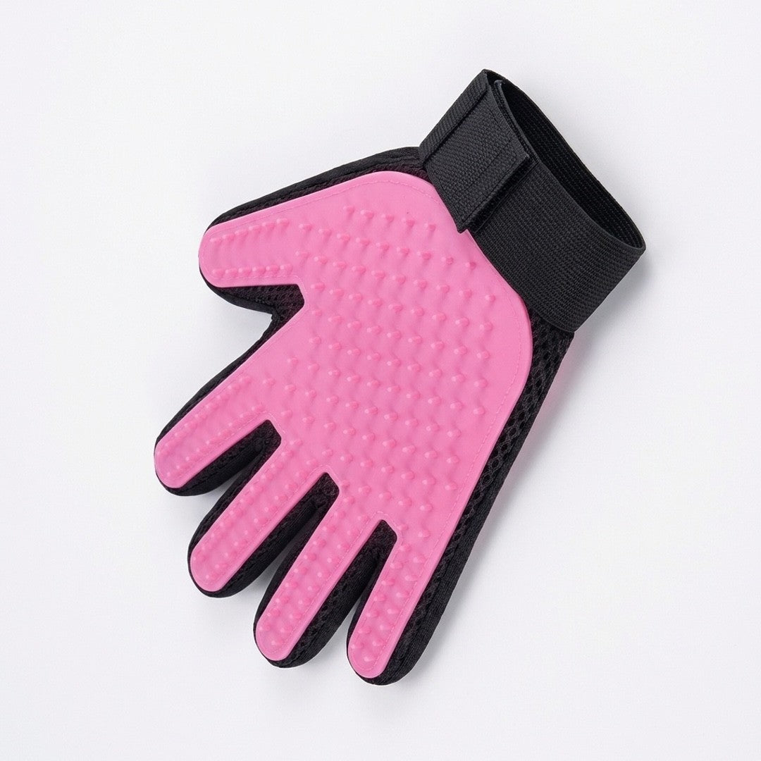 Dual Sided Pet Grooming Glove Cat Dog Deshedding Brush Bath Glove Hair Remover