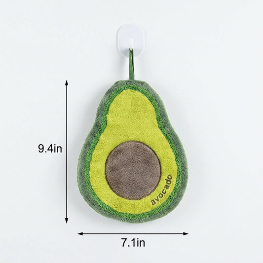 3 Pack Hanging Hand Towels Cute Fruit Shape Kitchen Bathroom Quick Dry Decorative Cleaning Towels