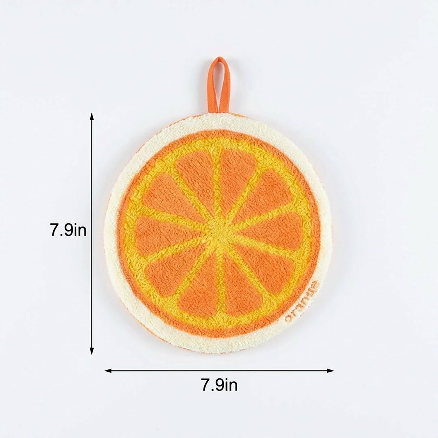 3 Pack Hanging Hand Towels Cute Fruit Shape Kitchen Bathroom Quick Dry Decorative Cleaning Towels