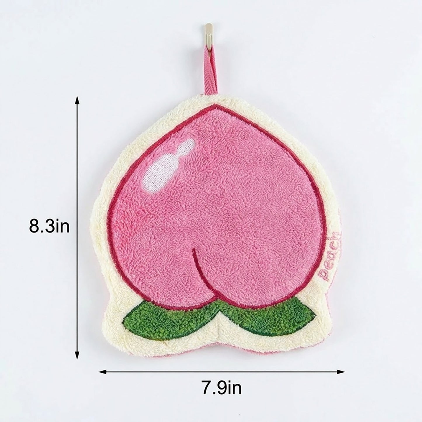 3 Pack Hanging Hand Towels Cute Fruit Shape Kitchen Bathroom Quick Dry Decorative Cleaning Towels