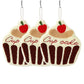 3 Pack Hanging Hand Towels Cute Cake Design Soft Absorbent Kitchen Bathroom Hand Towels