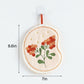 2 Pack Coral Fleece Hanging Hand Towels Floral Design Soft Kitchen Bathroom Hand Towels