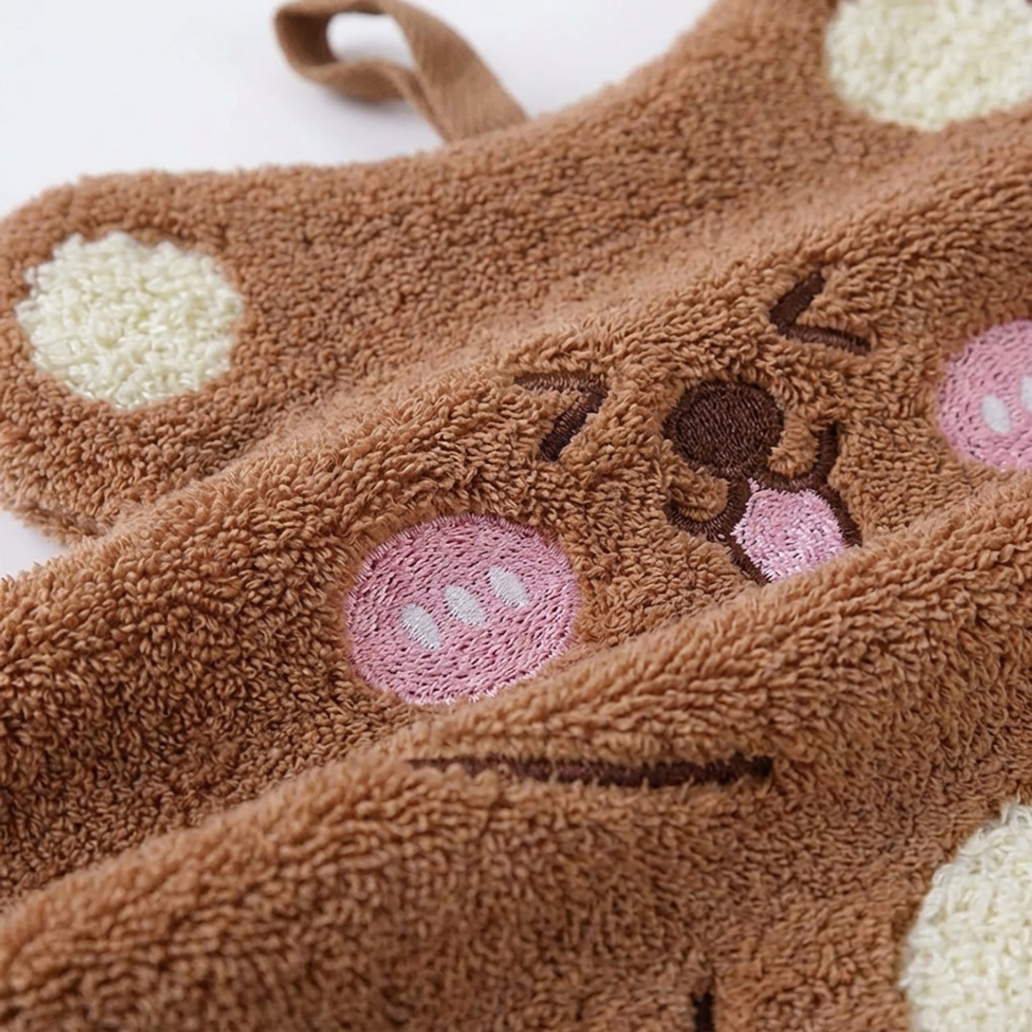 3 Pack Coral Fleece Hanging Hand Towels Soft Absorbent Kitchen Bathroom Hand Towels