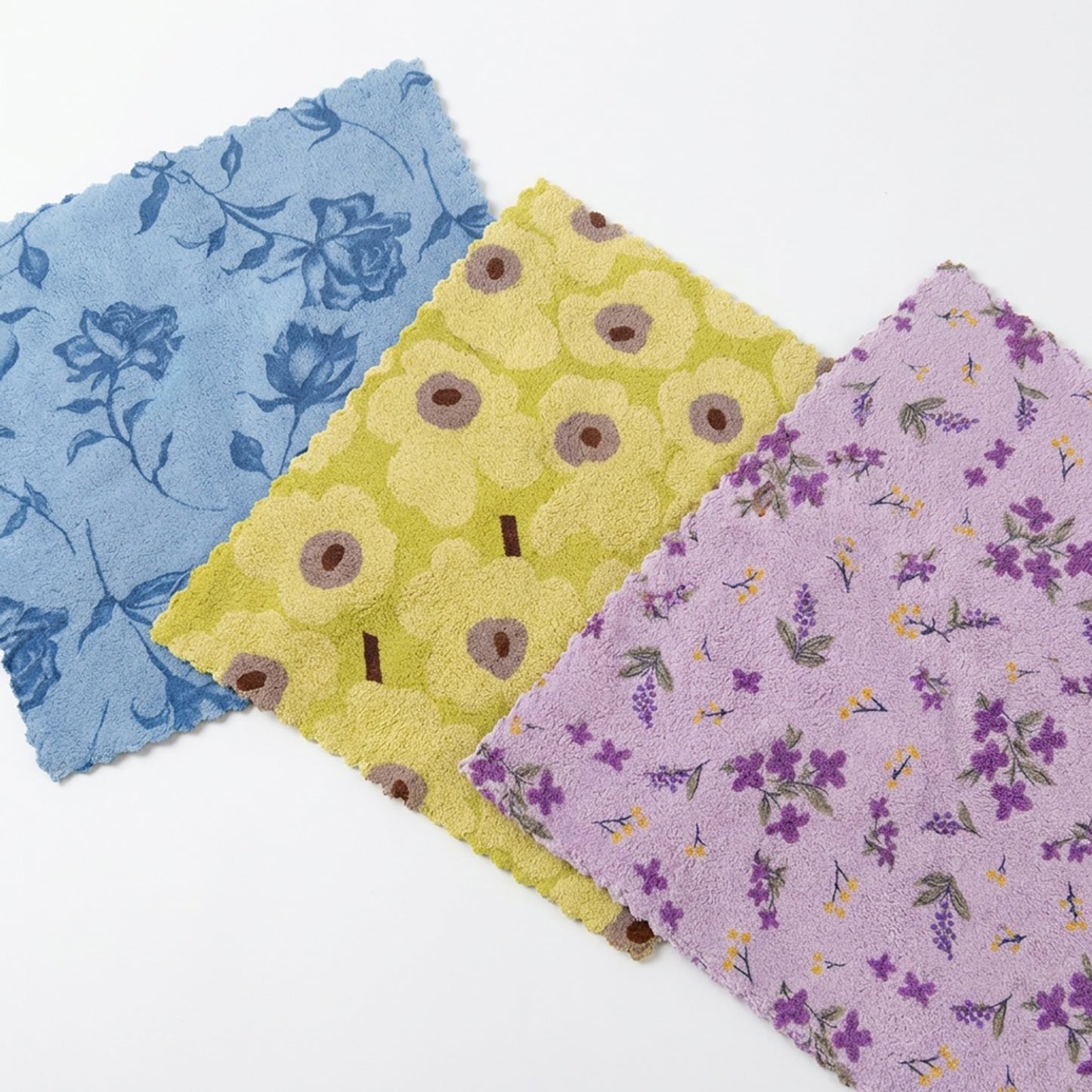 3 Pack Microfiber Kitchen Cleaning Cloths Soft Absorbent Reusable Dish Cloths for Kitchen Cleaning