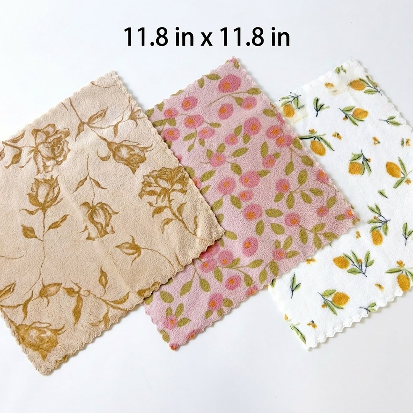 3 Pack Microfiber Kitchen Cleaning Cloths Soft Absorbent Reusable Dish Cloths for Kitchen Cleaning