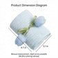 Gift Ready Washcloth 13.8 Inch Soft Cotton Face Towel Decorative Folded Design