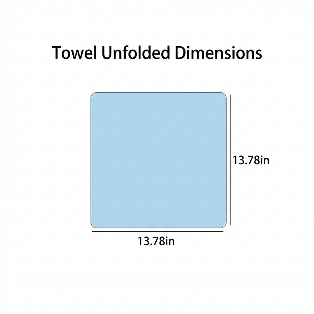 Gift Ready Washcloth 13.8 Inch Soft Cotton Face Towel Decorative Folded Design