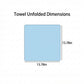 Gift Ready Washcloth 13.8 Inch Soft Cotton Face Towel Decorative Folded Design