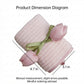 Gift Ready Washcloth 13.8 Inch Soft Cotton Face Towel Decorative Folded Design