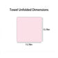 Gift Ready Washcloth 13.8 Inch Soft Cotton Face Towel Decorative Folded Design