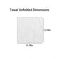 Gift Ready Washcloth 13.8 Inch Soft Cotton Face Towel Decorative Folded Design
