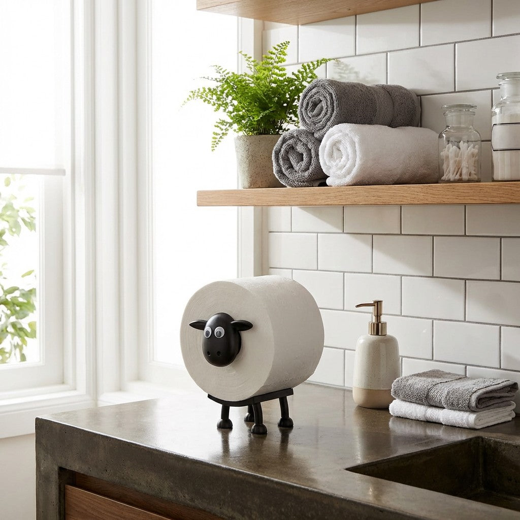Sheep Toilet Paper Holder Funny Bathroom Toilet Roll Stand Decorative Holder