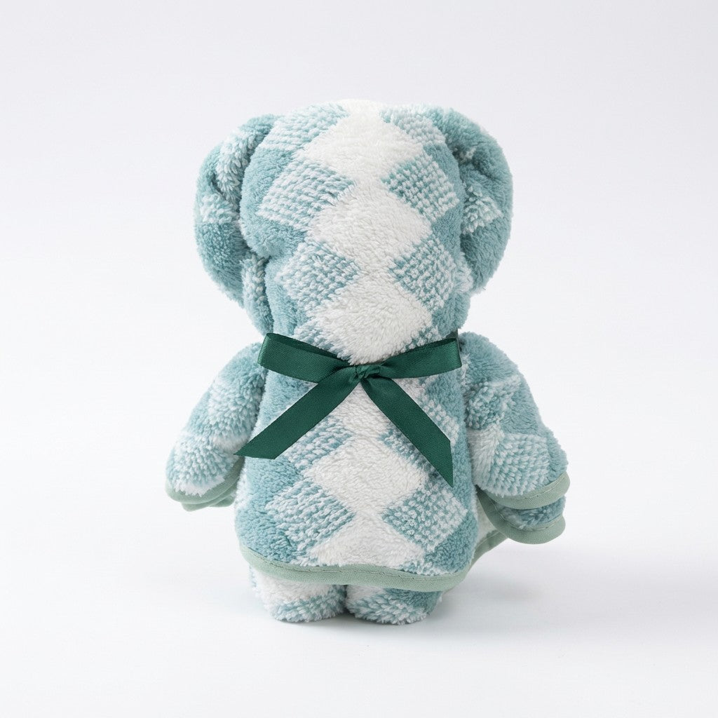 Bear Shaped Hand Towel 29 Inch Soft Plush Bathroom Towel Gift Ready Design