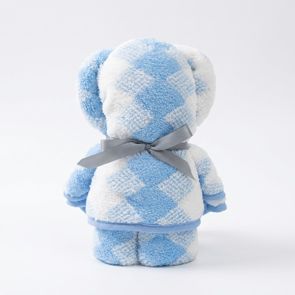 Bear Shaped Hand Towel 29 Inch Soft Plush Bathroom Towel Gift Ready Design