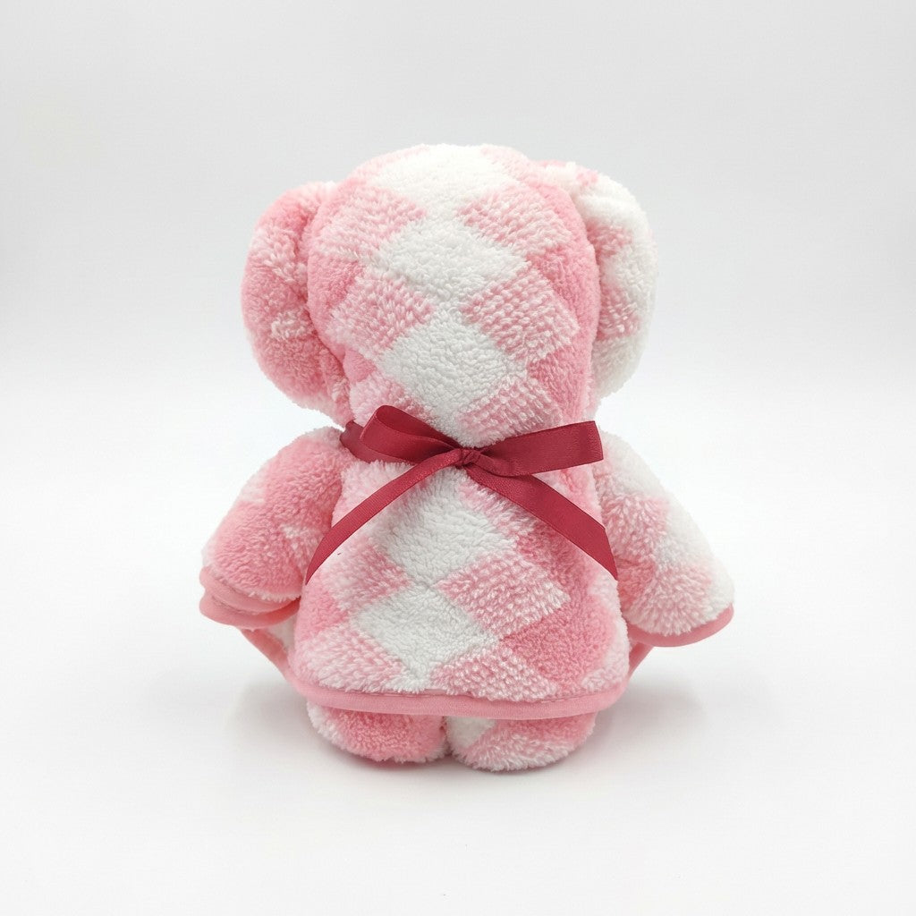 Bear Shaped Hand Towel 29 Inch Soft Plush Bathroom Towel Gift Ready Design