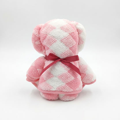 Bear Shaped Hand Towel 29 Inch Soft Plush Bathroom Towel Gift Ready Design