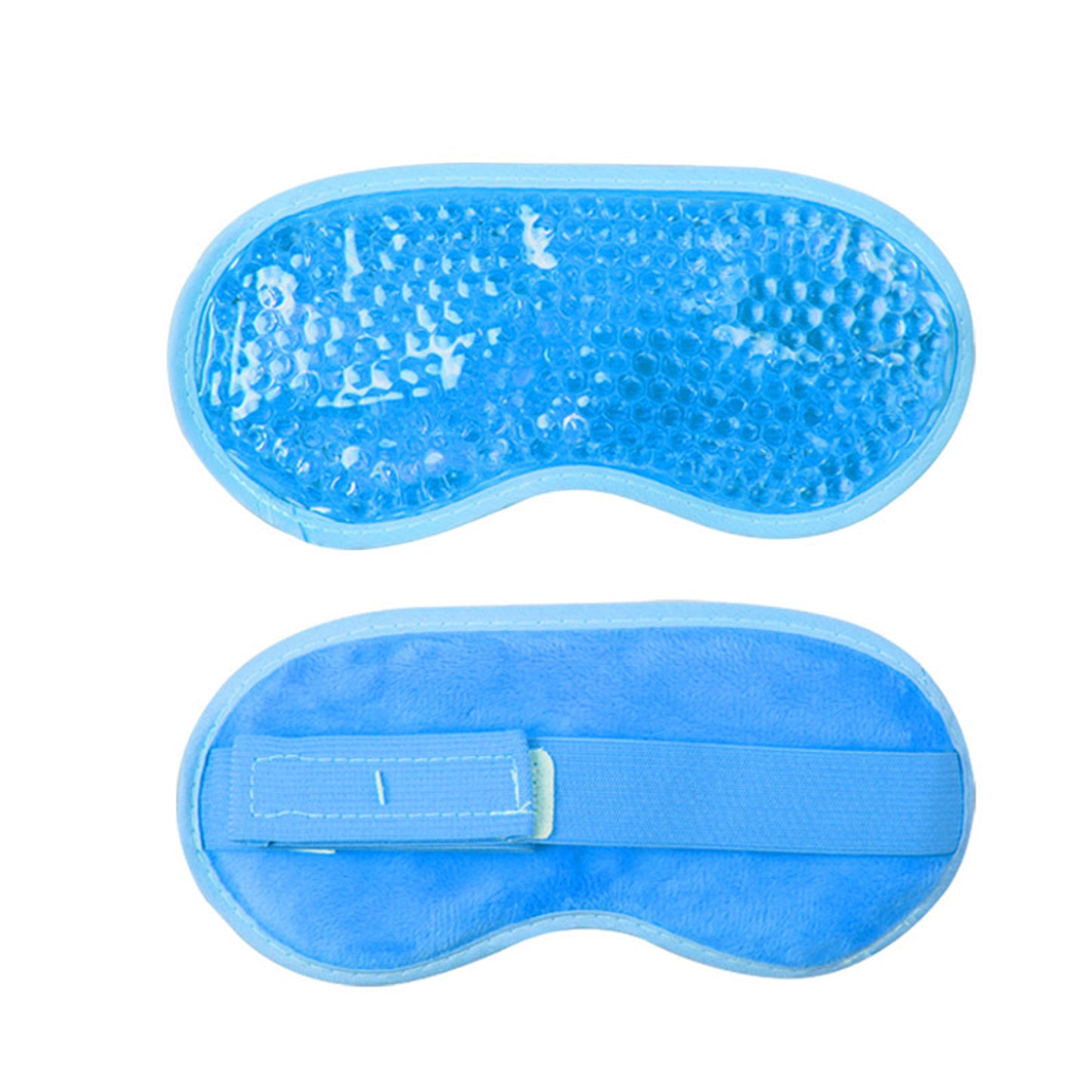 Reusable Gel Bead Eye Mask Hot and Cold Compress PVC Eye Cover with Adjustable Strap