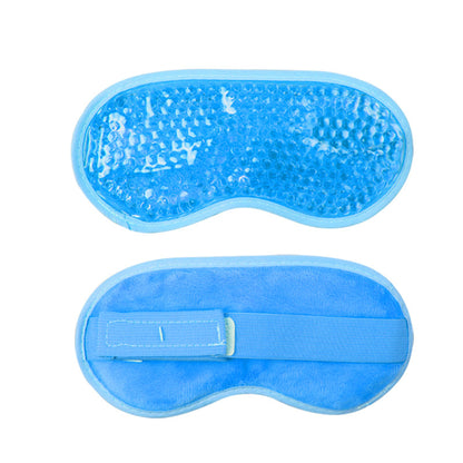 Reusable Gel Bead Eye Mask Hot and Cold Compress PVC Eye Cover with Adjustable Strap
