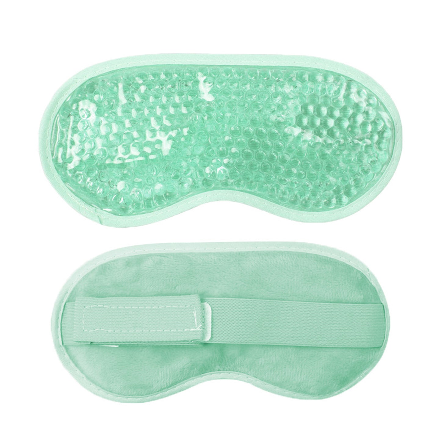 Reusable Gel Bead Eye Mask Hot and Cold Compress PVC Eye Cover with Adjustable Strap