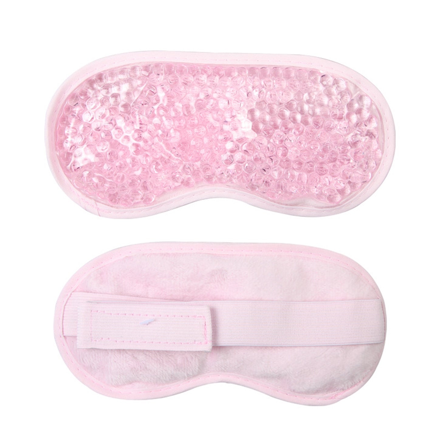 Reusable Gel Bead Eye Mask Hot and Cold Compress PVC Eye Cover with Adjustable Strap