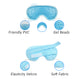 Reusable Gel Bead Eye Mask Hot and Cold Compress with PVC Exterior Adjustable Strap Design
